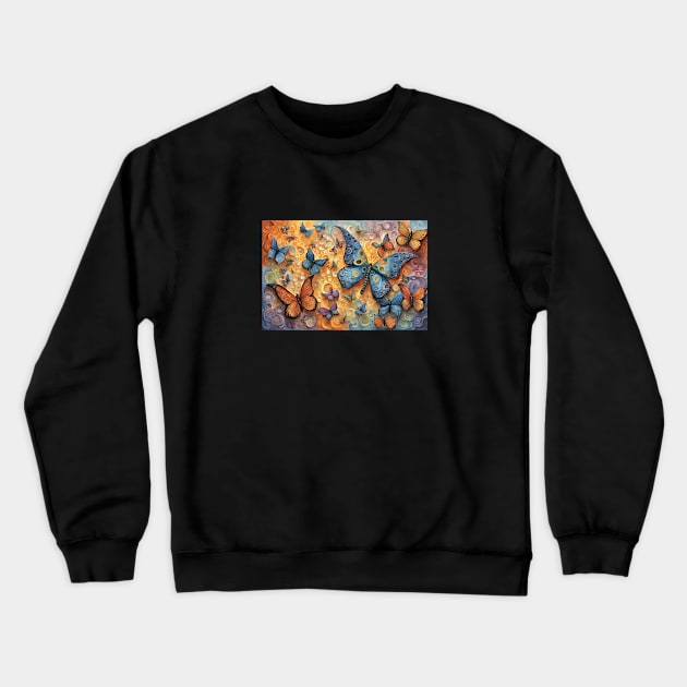 world of butterflies Crewneck Sweatshirt by bogfl